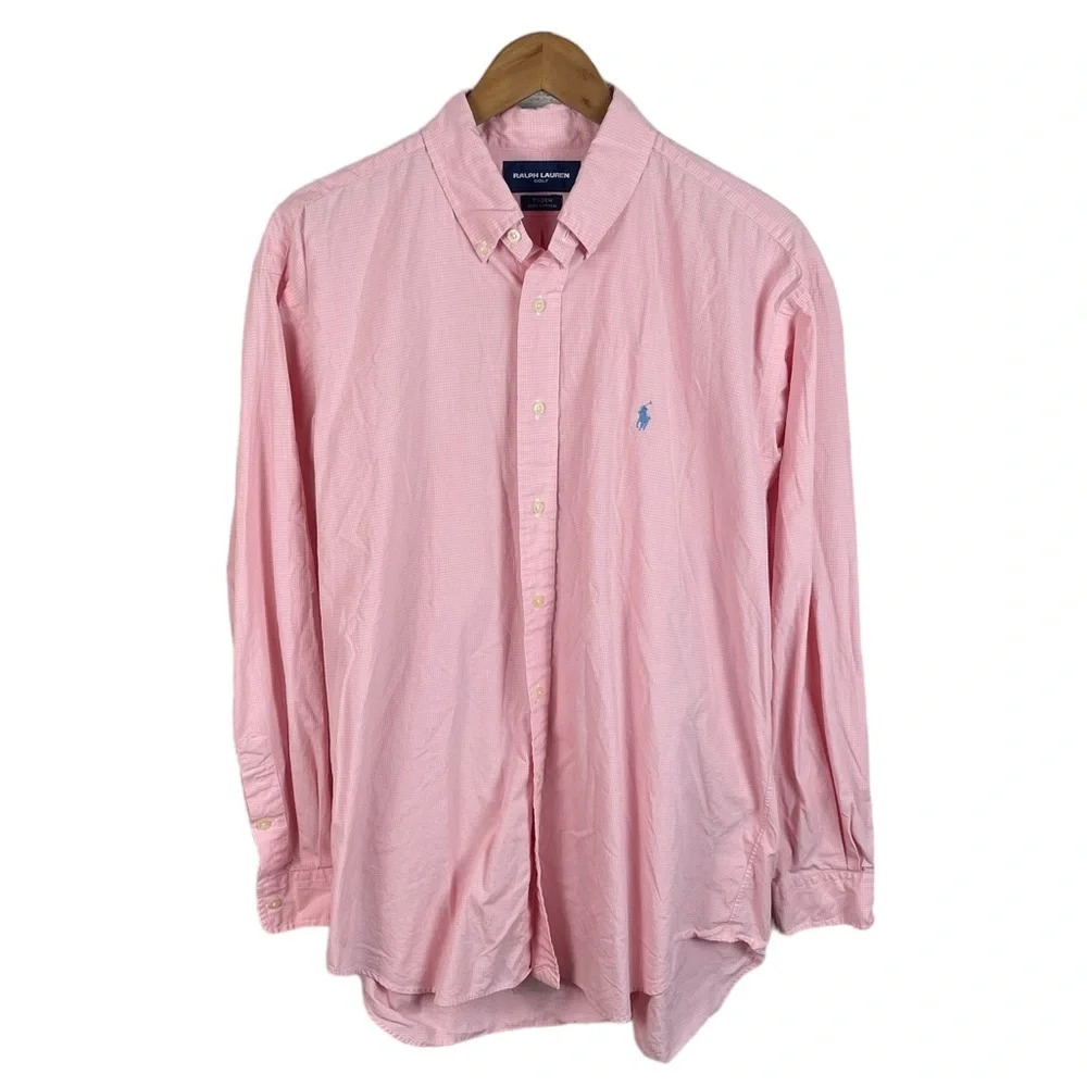 BF1069 Mens Polo Ralph Lauren Golf TILDEN Designer Button Down Shirt L